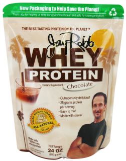 Jay Robb   Whey Protein Isolate Powder Chocolate   24 oz. The Best 