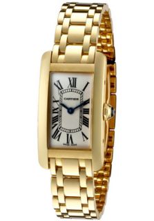 Cartier W26015K2 Watches,Tank Americaine Womens 18K Yellow Gold 