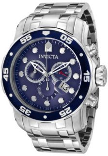 Invicta 0070 Watches,Mens Pro Diver Chronograph Stainless Steel, Men 