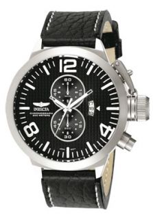 Invicta 3474 Watches,Mens Corduba Chronograph Black Leather, Mens 