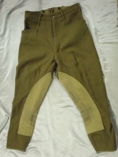Vintage pair of miletary riding breeches;28 waist (elephant ear)