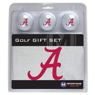   of Alabama Crimson Tide NCAA Golf Gift Set 3 Golf Balls & Golf Towel