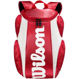 Wilson Tennisrucksack Tour Premium Backpack, rot/weiß rot/weiß im 