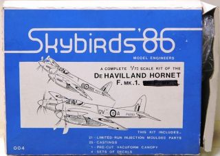 AVIATION  DE HAVILLAND HORNET F.MK.1 SKYBIRDS 86 MODEL ENGINEERS 