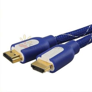   Ft 4.6m Mesh Blue v 1.4 High Speed HDMI Cable Ethernet+3D For HDTV PS3