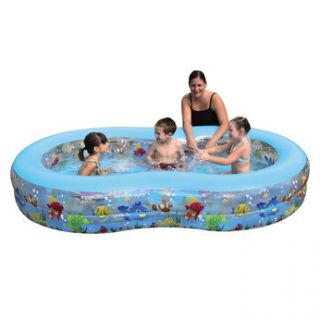 Have a splashing time in this Sizzlin Cool Kidney Shapped inflatable 