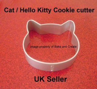 CAT / HELLO KITTY COOKIE CUTTER CAKE DECORATING CUT CAT SHAPE ICING 