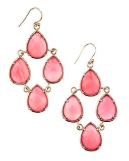 Carlone Chandelier Earrings, Pink   