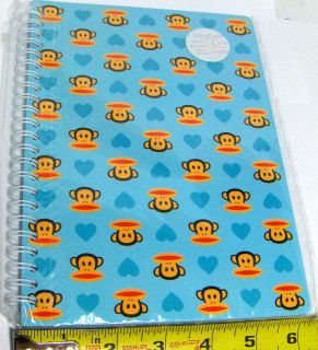 Cute Paul Frank Stationery Note Book Blue Hearts College Rule Easy 