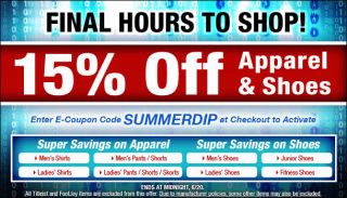 Last Day 15% Off Performance Enhancing, Course Conquering Apparel and 