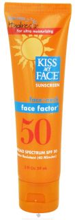Buy Kiss My Face   Face Factor Face and Neck Sunscreen with Hydresia 