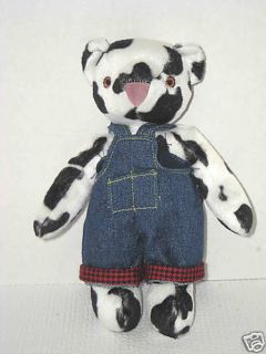 Vermont teddy Bear co Holstein Cow print bear Imported 8 special size