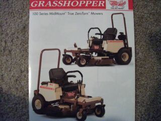 Grasshopper 100 Series Midmount ZeroTurn Mower Brochure