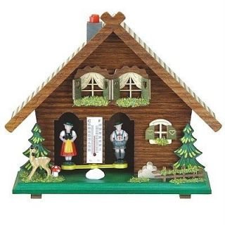 Traditional Wood Weather House Chalet Quality New