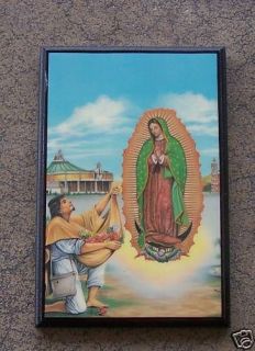 Modern Retablo Ex Voto   Virgin of Guadalupe/Juan Diego