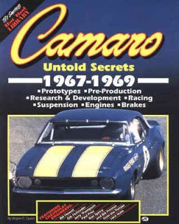 Camaro Untold Secrets 1967 1969 Camaro   Z/28 Cross Ram JL8 HD Options 