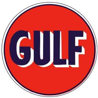 GULF Oil Gasoline Vinyl Sticker Decal 14 (vintage)