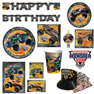 MONSTER JAM Truck Birthday Party Supplies ~ Create Your Set PICK what 