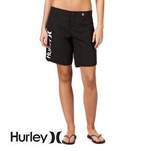 Hurley Supersuede Beachrider Womens Board Shorts   Black