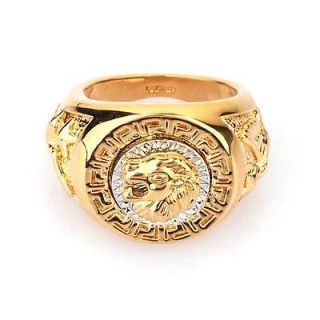 gold lion ring in Jewelry & Watches