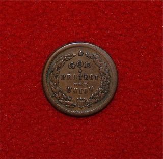 1863 Civil War Token   God Protect The Union, French Liberty Head