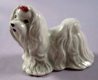 Hagen Renaker miniature made in America dog Maltese