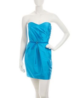 Blue Strapless Dress   
