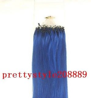 human hair extensions blue in Womens Hair Extensions