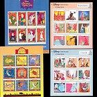   of 6 Disney Postage Stamp Sheets   Mint   Grenada, St. Vincent, Uganda