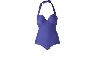 Super Push Up Plunge Halterneck Swimsuit Swimming Costume New Look