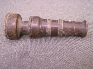 Vintage brass Champion nozzle from italy #64. Patd 3 1/2 inches long