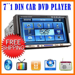   1Din 7 Car DVD Player In dash Radio Ipod TV BT None GPS Head Unit