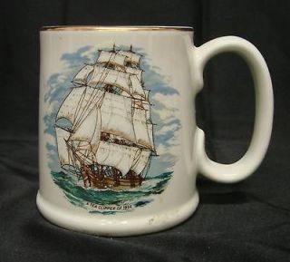 Vintage Weatherby Hanley England Tea Clipper Ship Mug
