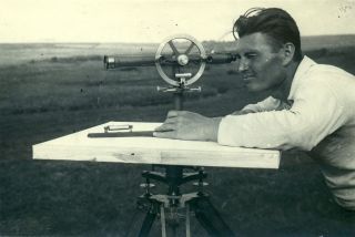Surveyor Plane Table Alidade Russia Photo 1920 30s