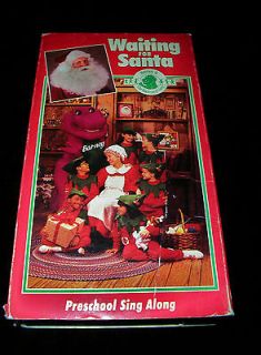 Original Barney Waiting For Santa VHS RARE OOP Children Christmas SING 