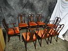 BEAUTIFUL SET SOLID CHERRY SIGNED HARDEN QUEEN ANNE DINING ROOM CHAIRS 
