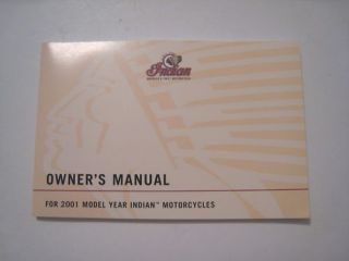 indian motorcycle manual in Parts & Accessories