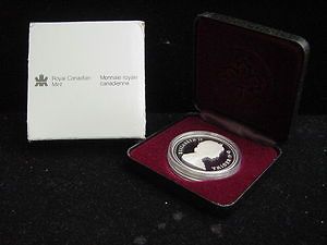 1986 Canada Cased PROOF Vancouver 100th Anniversary Silver Dollar