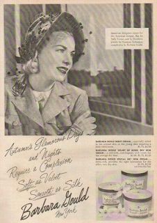 1946 Barbara Gould Dry Skin Cream Vintage Cosmetic Ad