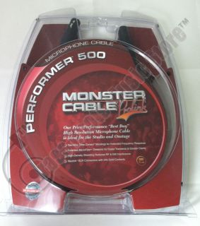 Monster PERFORMER 500 Microphone Cable 30 Foot PROLINK Neutrik XLR 