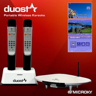 MicroKY Duostar Wireless Karaoke System 5000 songs Video, HDMI + RCA 
