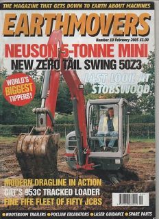 EARTHMOVERS magazine 2/05 feat. Neuson, Stobswood, Cat 953C, Liebherr 