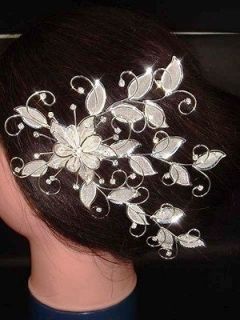 Bridal Rhinestone Crystal Headpiece headdress Hair tiara Comb RB176