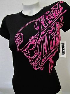 Metal Mulisha Womens Motocross Graphic Tee Shirt Black Size Medium NWT 