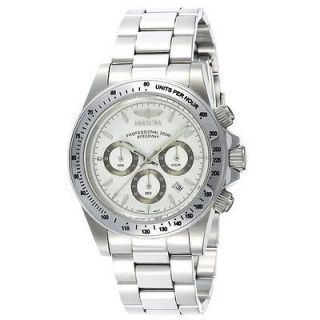 BRAND NEW MENS INVICTA 9211 SPEEDWAY 200 METER WHITE DIAL CHRONOGRAPH