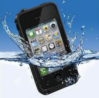 Waterproof iphone 4 4S Case life shock proof Black. New in Box. FREE 