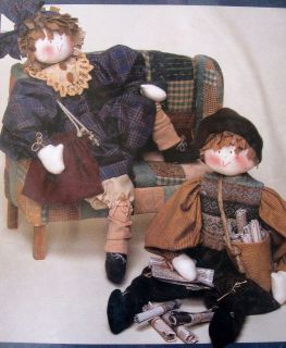 Dream Spinners cloth doll pattern toddler sz 27 primitive victorian 