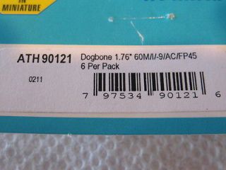 Athearn Parts Stock #90121 Dogbone 1.76 60M/ 9/AC4400/FP45 6 Per Pack 