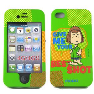 iPhone 4 4G 4S Peppermint Patty Snoopy Peanuts Rubberized Protector 