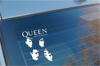 Queen Freddie Mercury car window sticker/ heavy Metal Hard rock Band